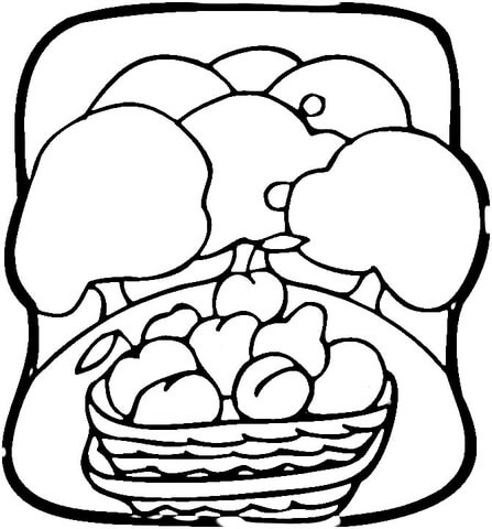 Fruit Garden  Coloring Page